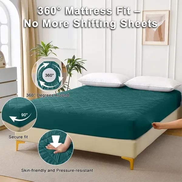 Ultrasonic 100% Waterproof Mattress Cover for Kids Adults