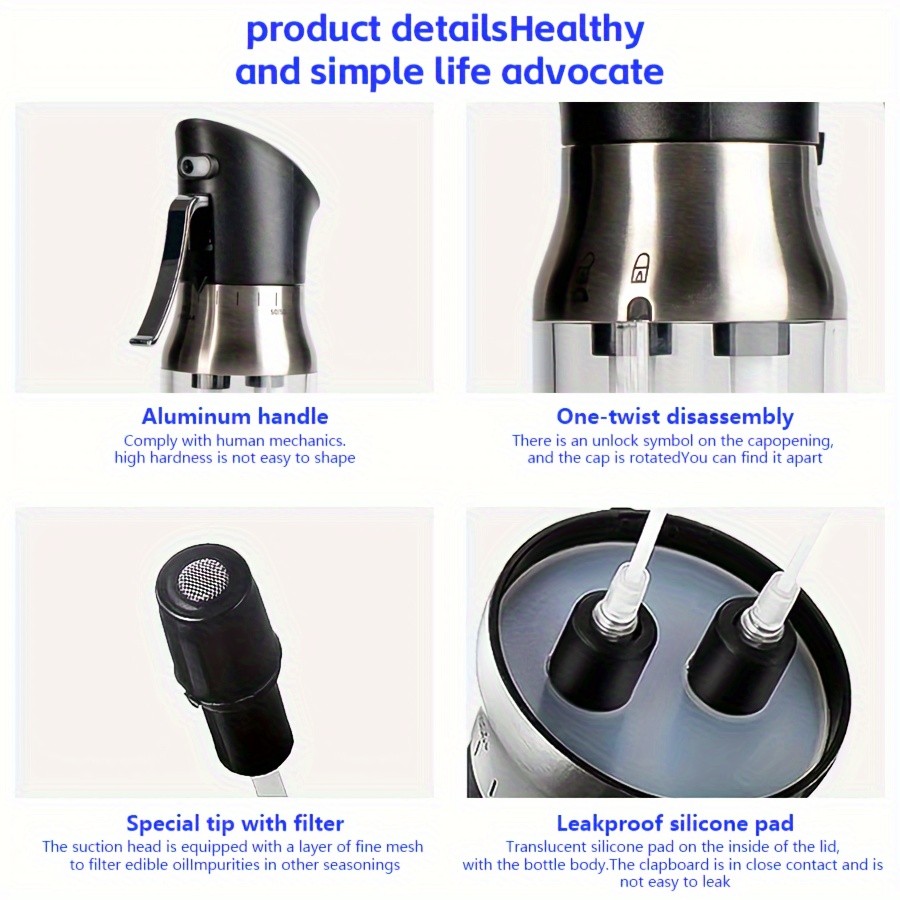 BANGRUI 2-in-1 Oil and Vinegar Sprayer