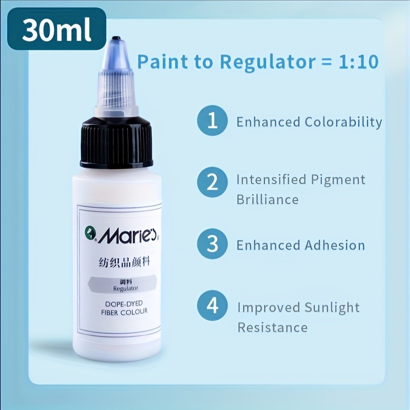 Marie's 18 Colors Fabric Paint Set with Brush