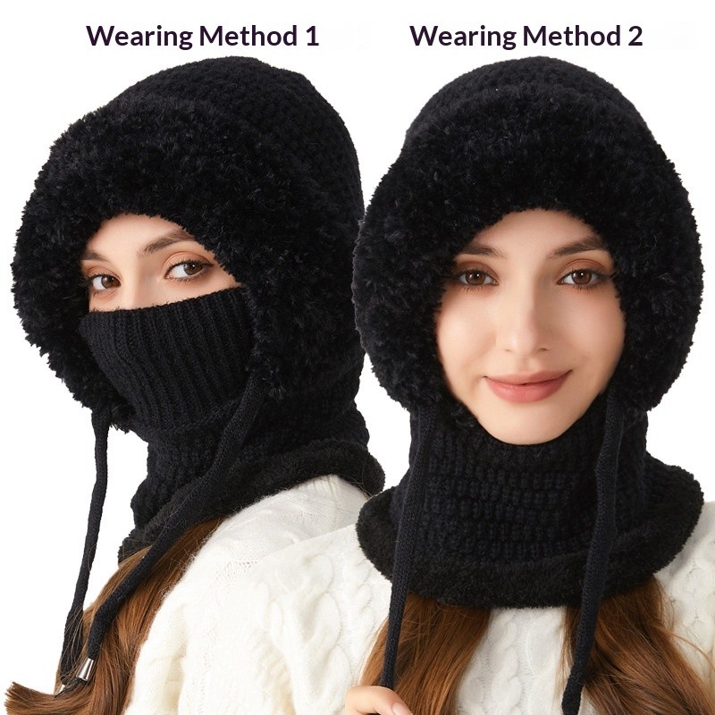 3 in 1 Beanie Hat For Women