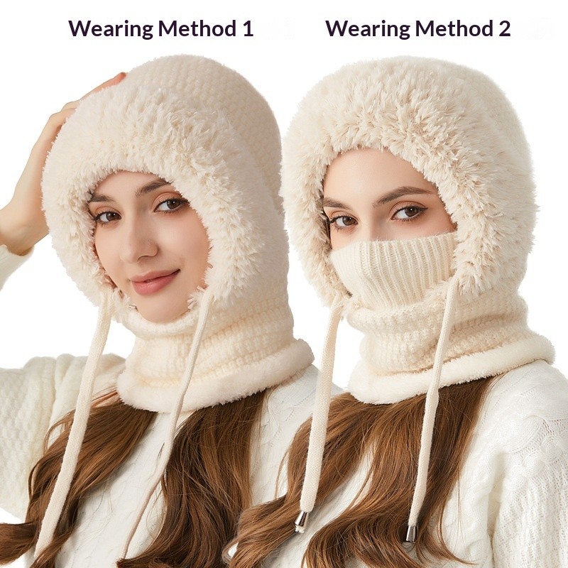 3 in 1 Beanie Hat For Women