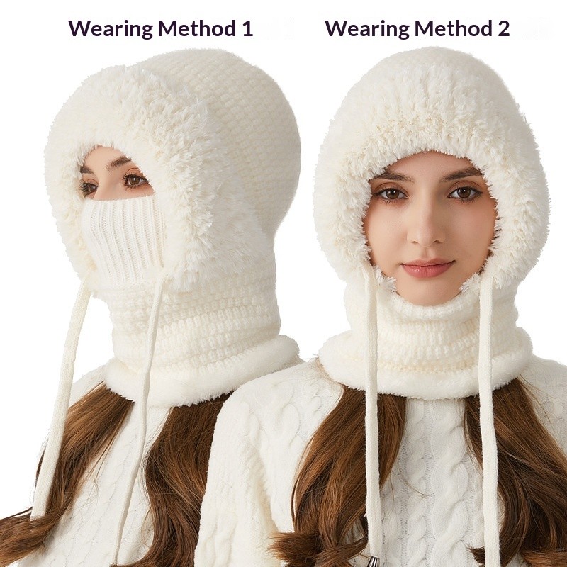 3 in 1 Beanie Hat For Women