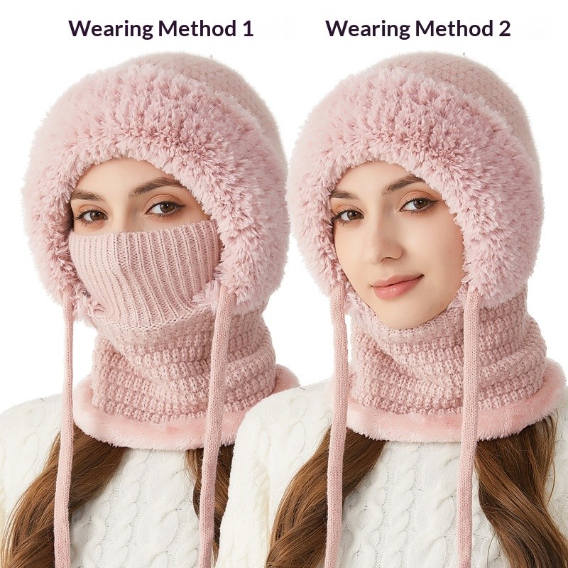3 in 1 Beanie Hat For Women