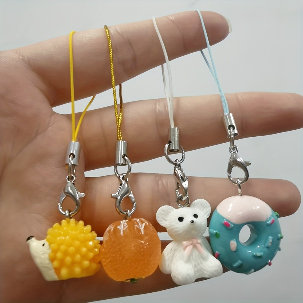 100pcs 55mm Multicolor Lanyard String Keychain Thread