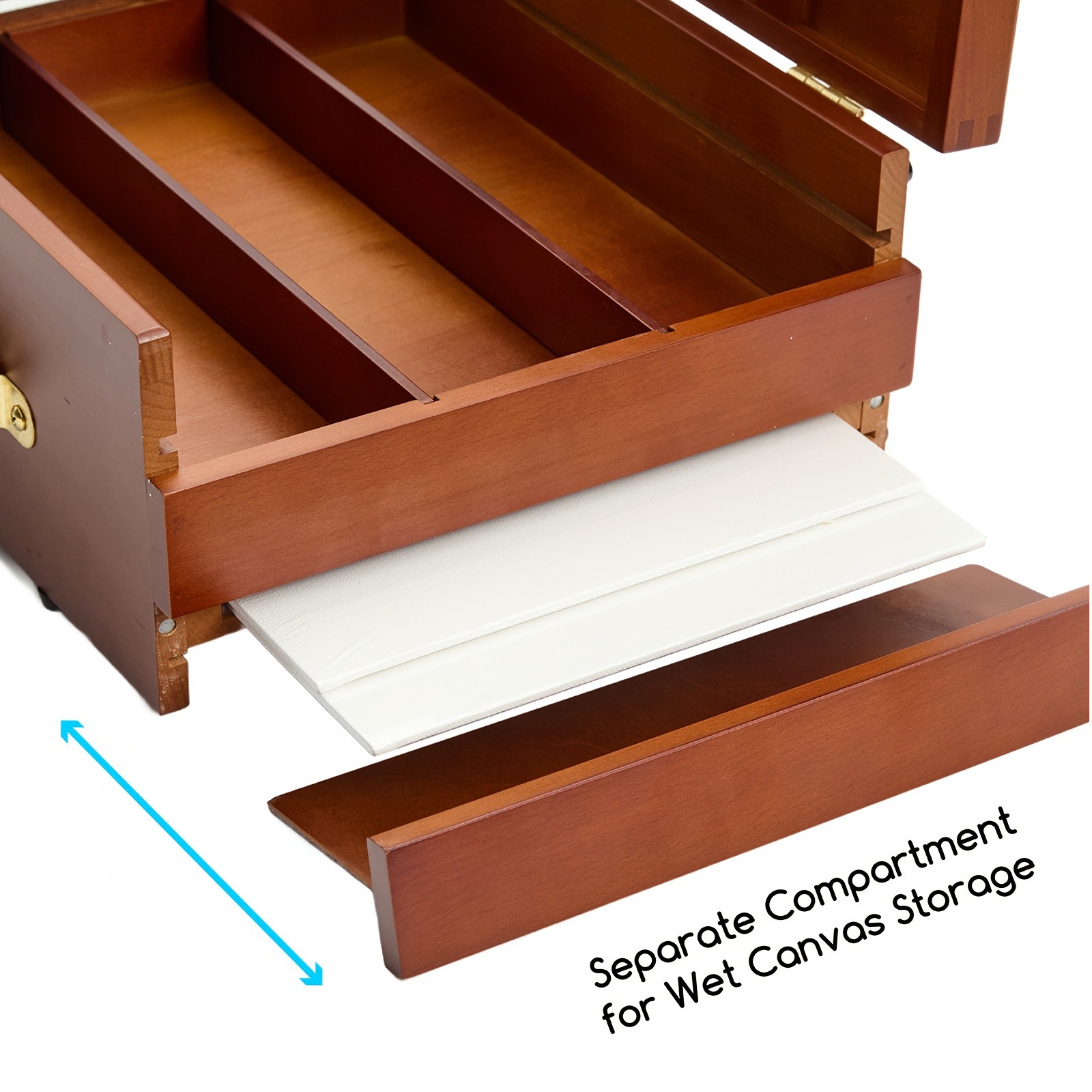 MEEDEN Portable Wooden Easel Box with Nylon Carry Bag