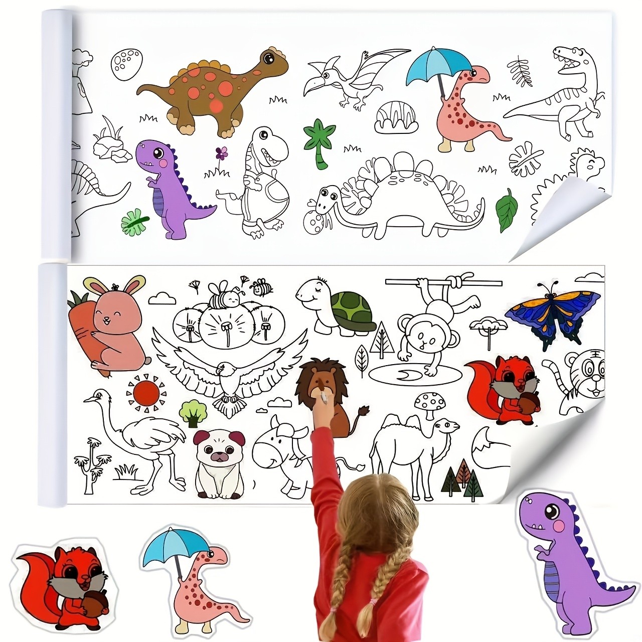 5 Rolls of Doodle Paper