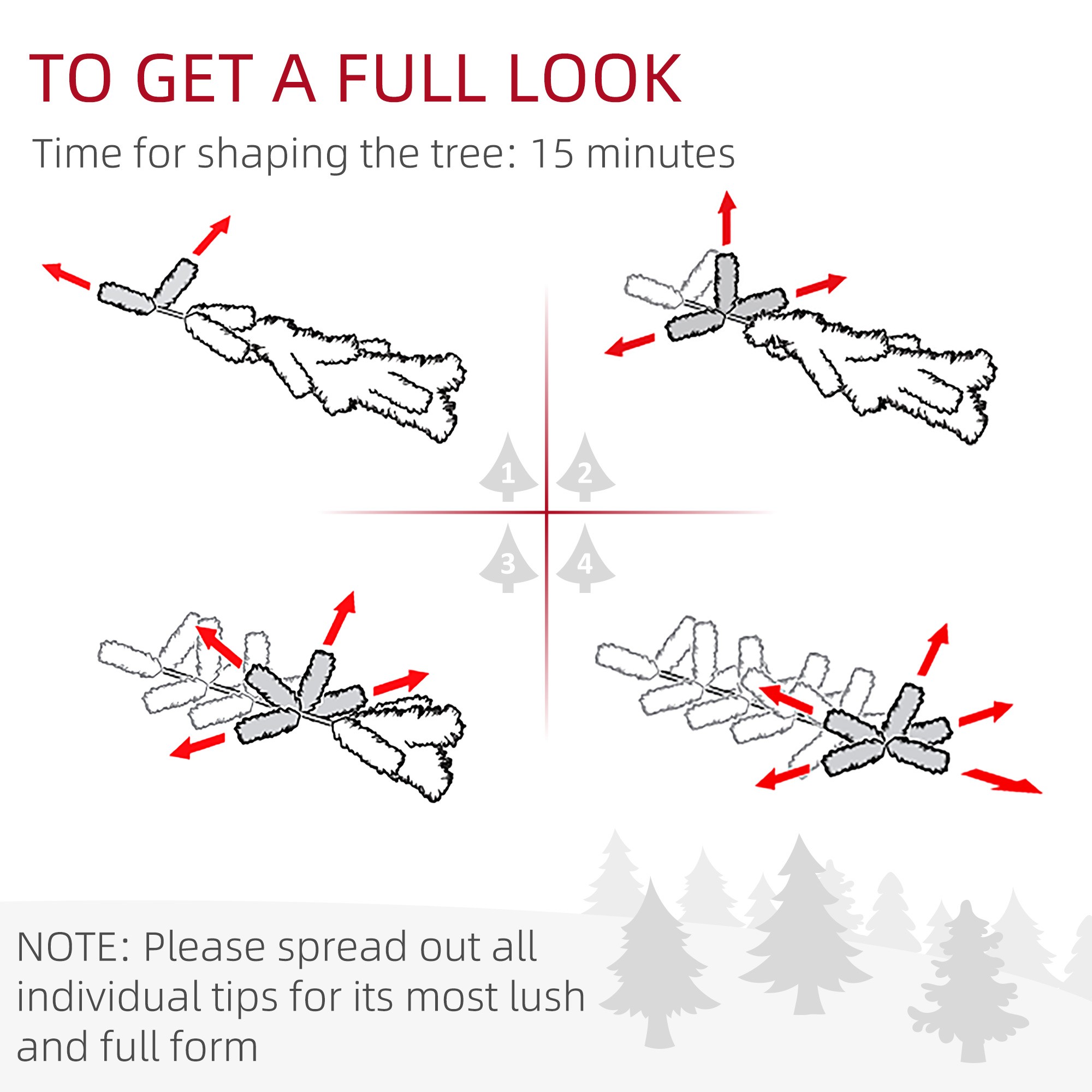 Christmas Tree With Foldable Stand
