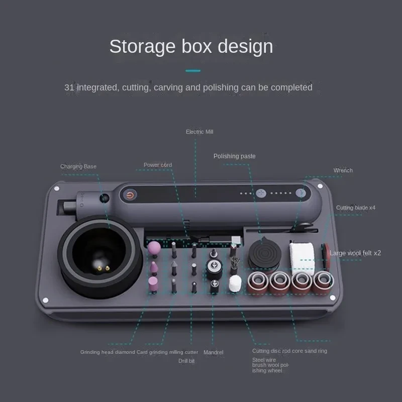 Mini polishing cutting and polishing machine set