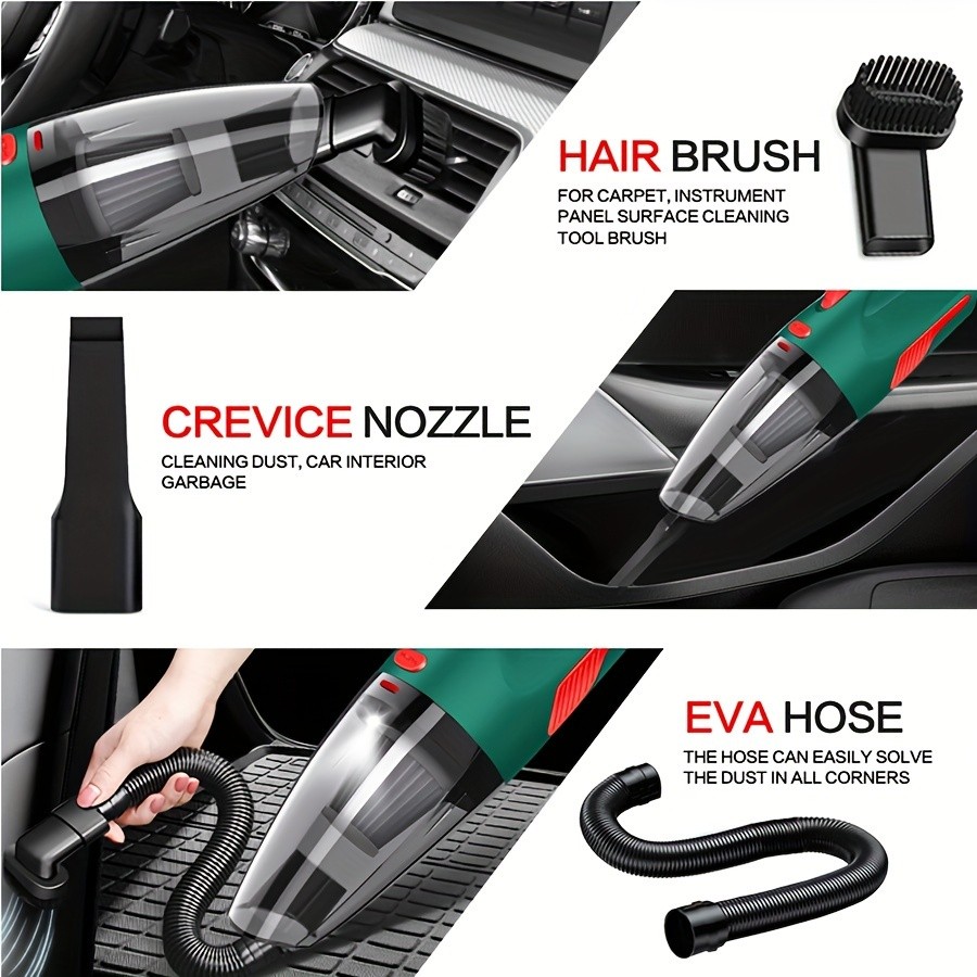 7pcs High-Power Cordless Vacuum Cleaner Set