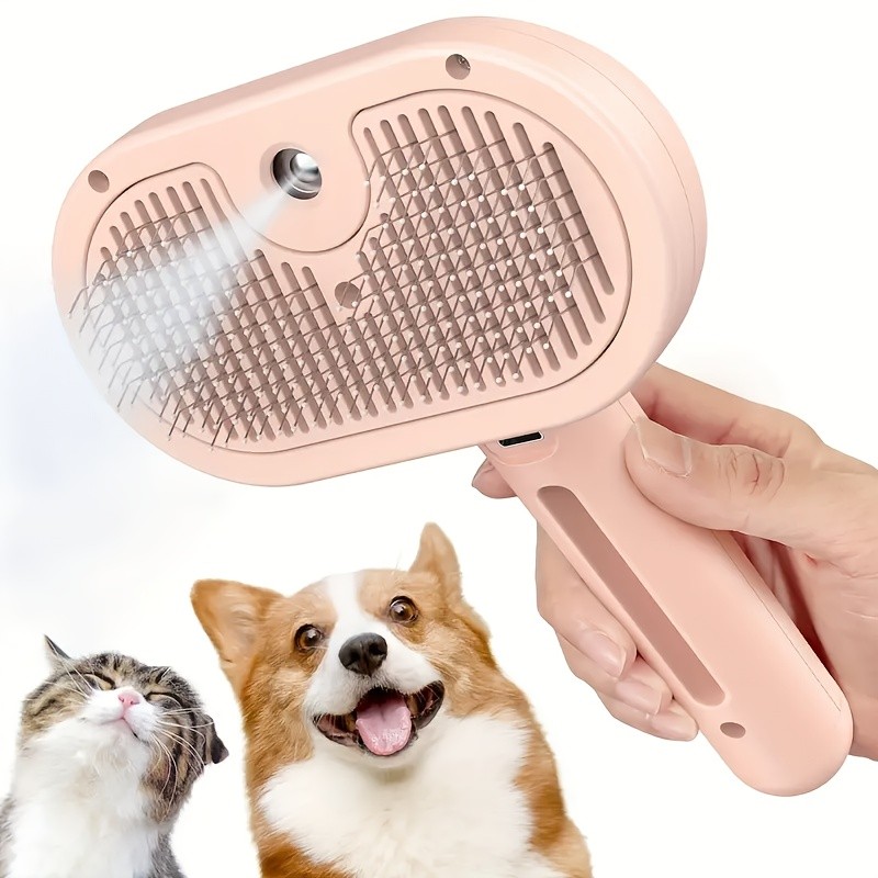 MIAOQUANJI 3-in-1 Automatic Pet Grooming Brush