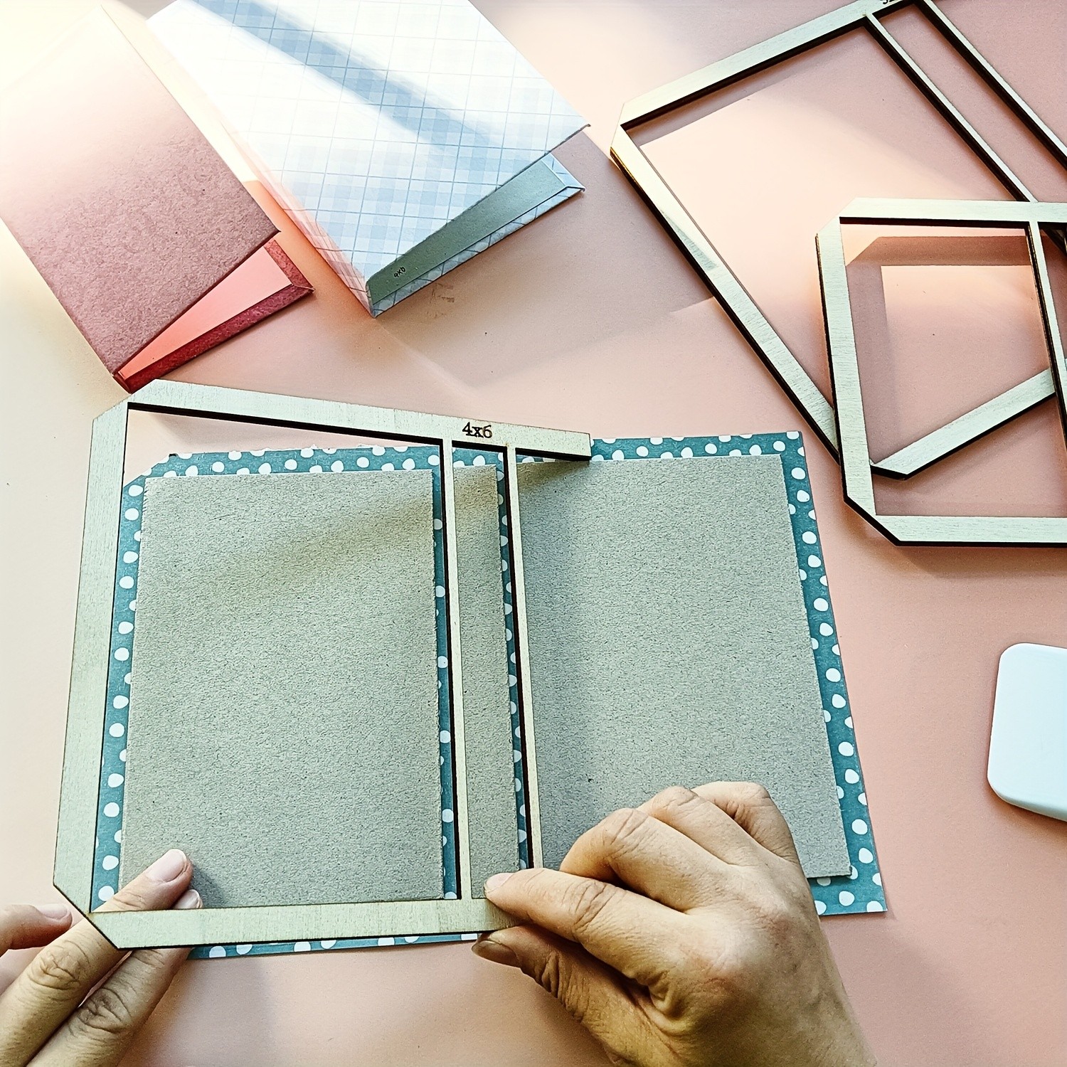 Alinacutle 5pcs Double-Sided Tape & 1pc Squeegee & 3pc Bookbinding Templates