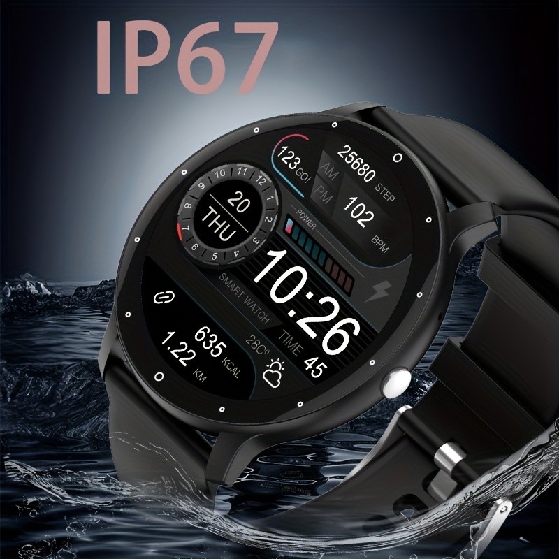 PEJE Smartwatch – 123+ Sports Modes, 1.28-Inch TFT Screen, Waterproof Digital Fitness Watch with Wireless Call