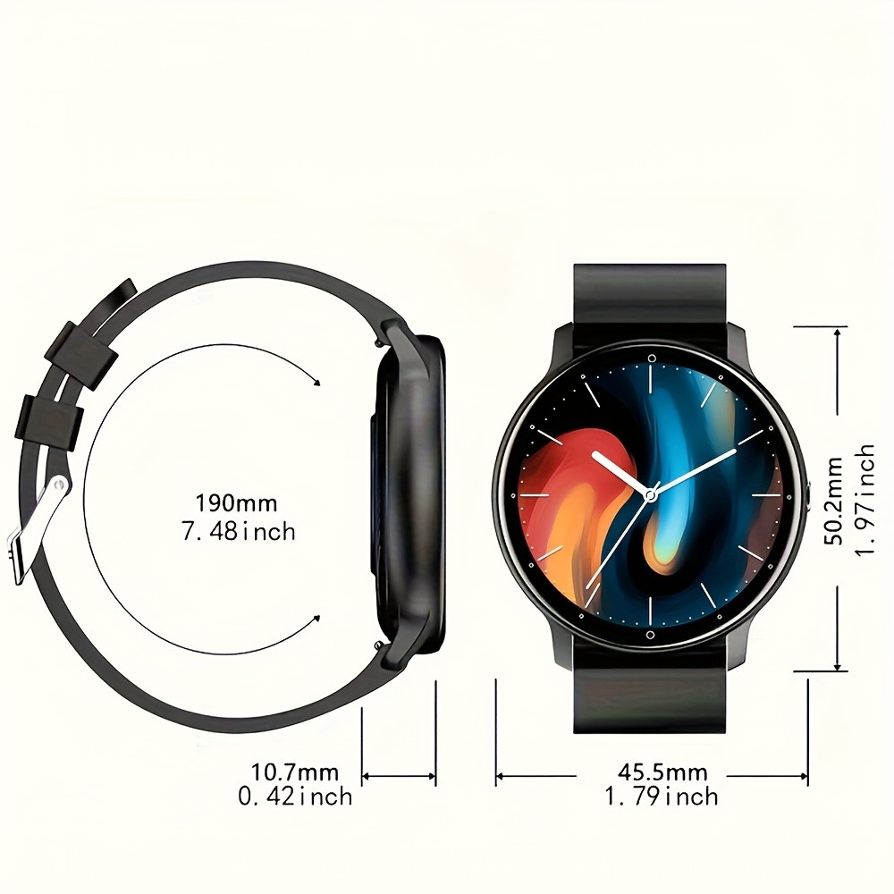 PEJE Smartwatch – 123+ Sports Modes, 1.28-Inch TFT Screen, Waterproof Digital Fitness Watch with Wireless Call