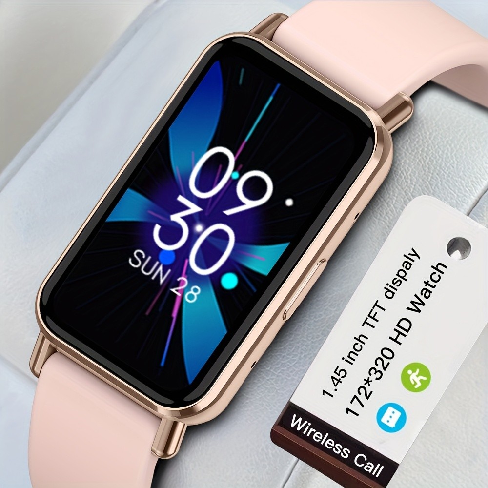 PEJE Mini Smartwatch with 1.45” HD Display – 123 Sports Modes, Camera Control, Music Player, and Fitness Tracker