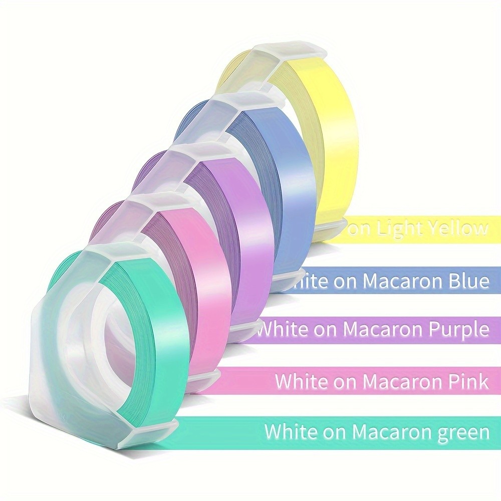 MarkField 5-Pack 3D Embossing PVC Label Tape Refills