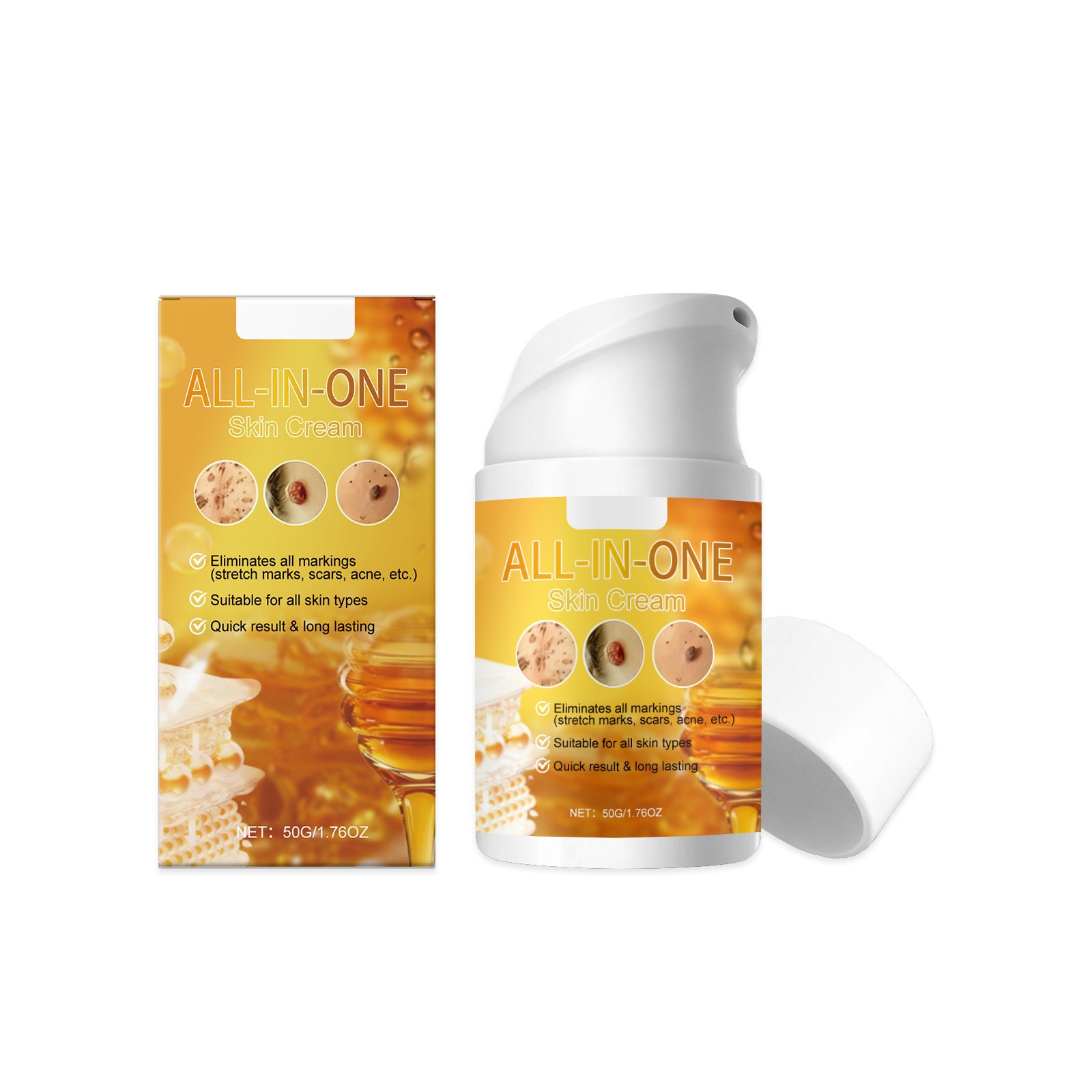 All-In-One Skin Cream – Eliminate Scars, Stretch Marks, and Acne