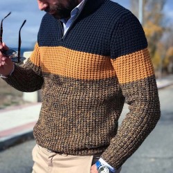 Autumn Hues Chunky Knit Sweater