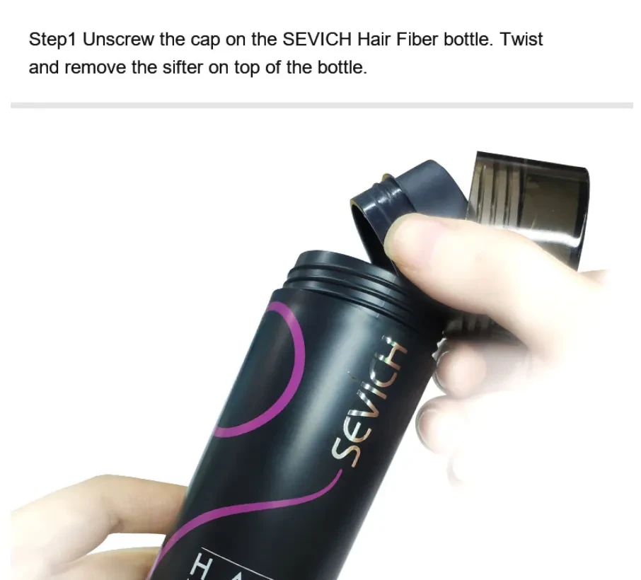 Sevich Keratin Hair Fiber Spray Applicator Hair Building Fiber Applicator Spray Nozzle Hair Sprays For Hair Loss Extensions