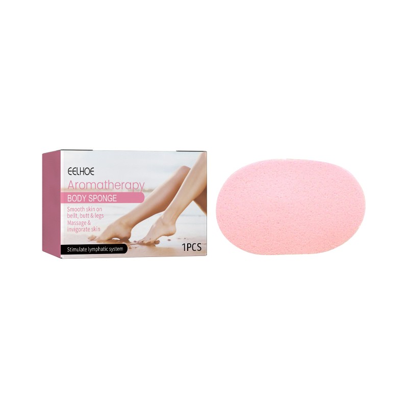 EELHOE Aromatherapy Body Sponge, Firming Skin Belly Calf Arm Toning Body Cleansing Bath Sponge