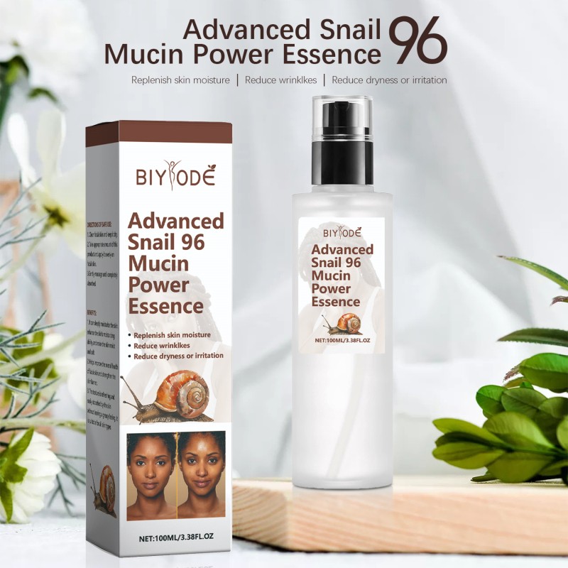Biyode Private Label Organic Snail Mucin Deep Moisturizing Whitening Skin Repair Vitamin C Face Serum