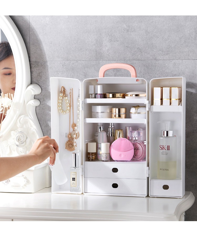 Skincare Finishing Box – Double Door Storage Organizer