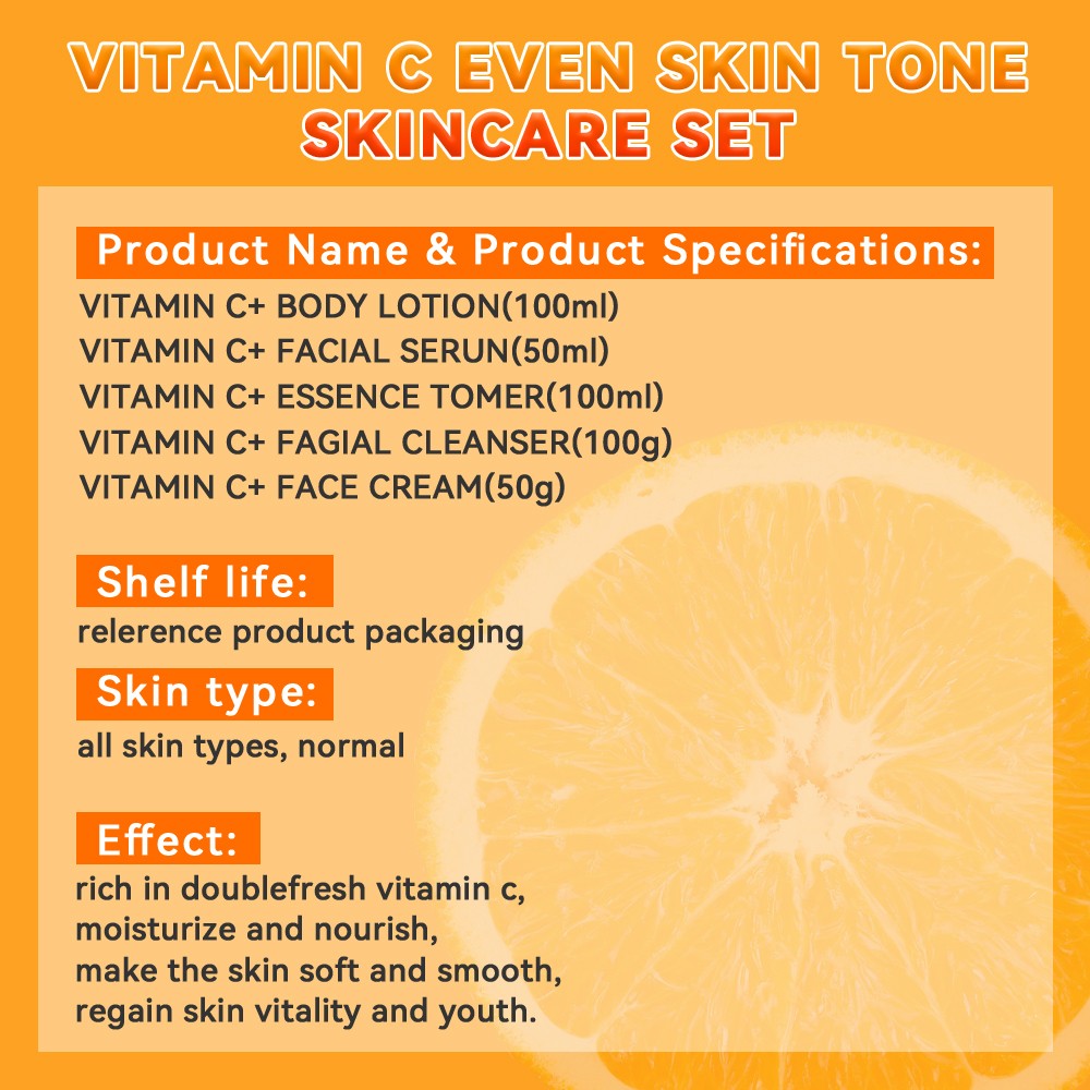 Dr. Roseva Vitamin C+ Skincare Set – Complete Brightening and Anti-Aging Routine