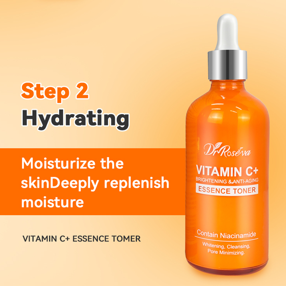 Dr. Roseva Vitamin C+ Skincare Set – Complete Brightening and Anti-Aging Routine