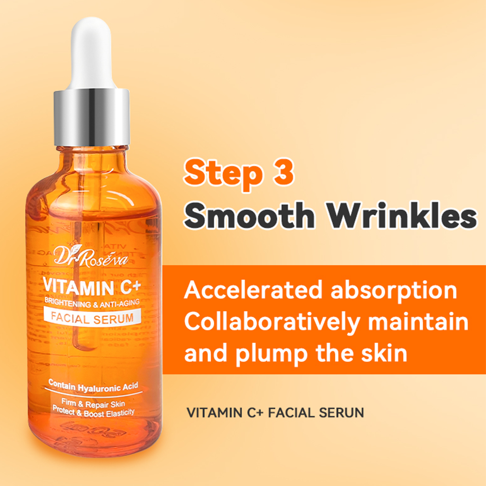 Dr. Roseva Vitamin C+ Skincare Set – Complete Brightening and Anti-Aging Routine