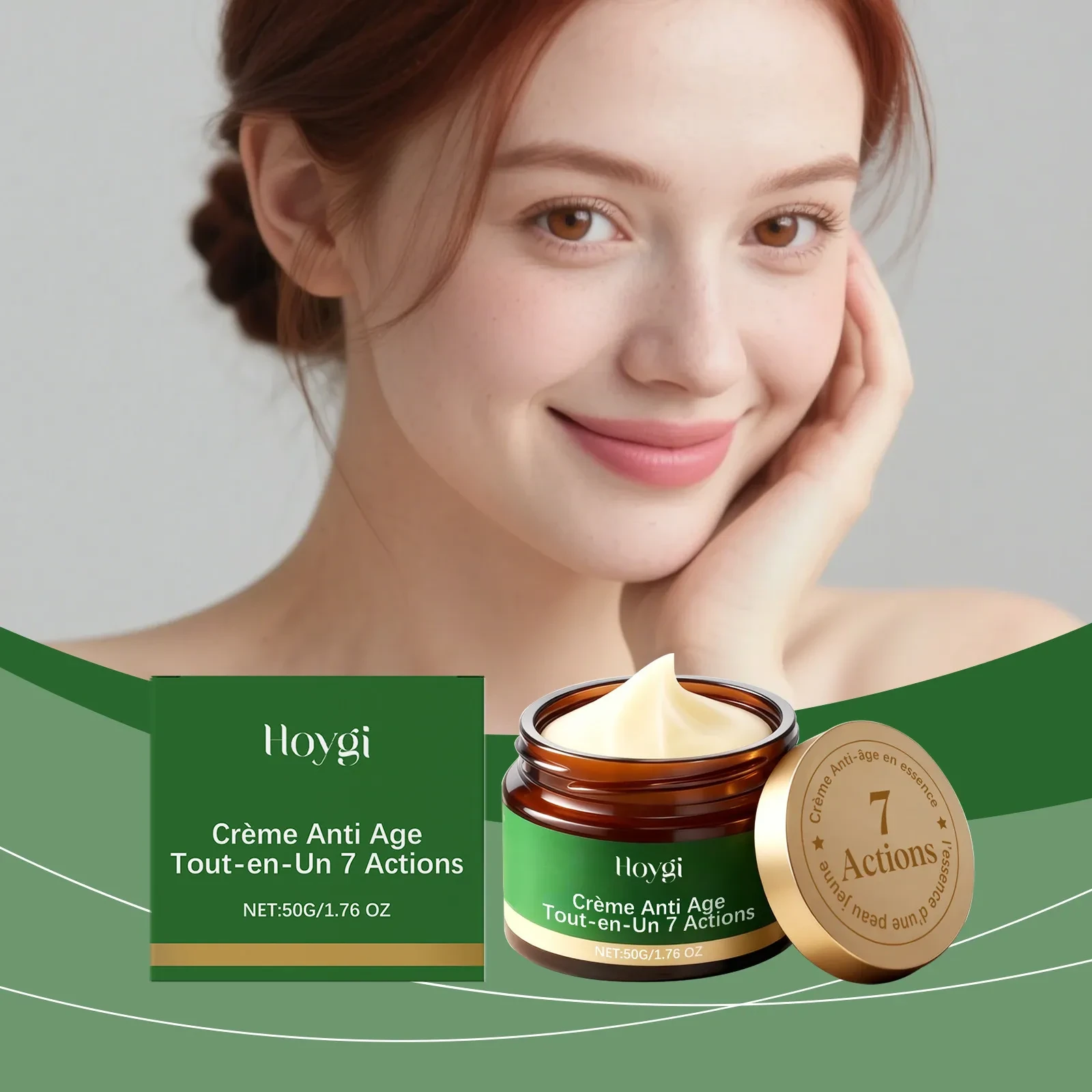 Hoygi Crème Anti Age Tout-en-Un 7 Actions (50g)