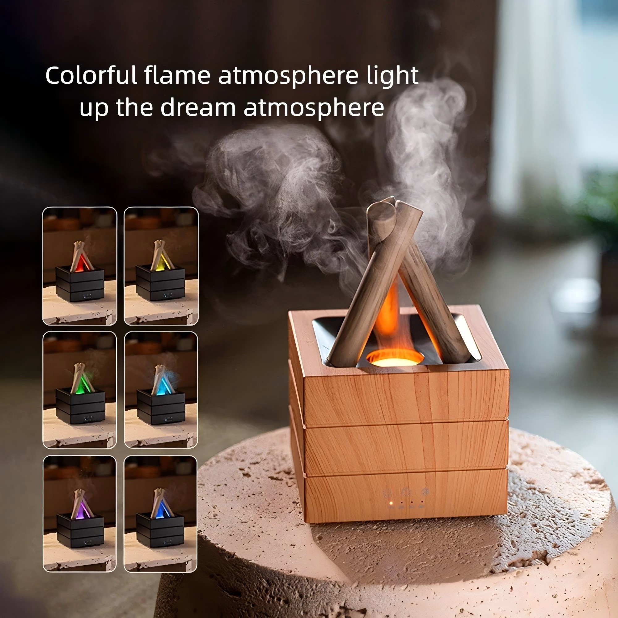 Colorful Flame Atmosphere Light – Enhance Your Space with Dreamy Ambiance