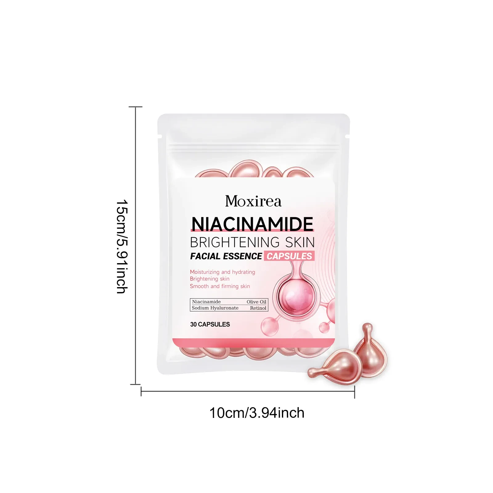 Moxirea Niacinamide Brightening Skin Facial Essence Capsules