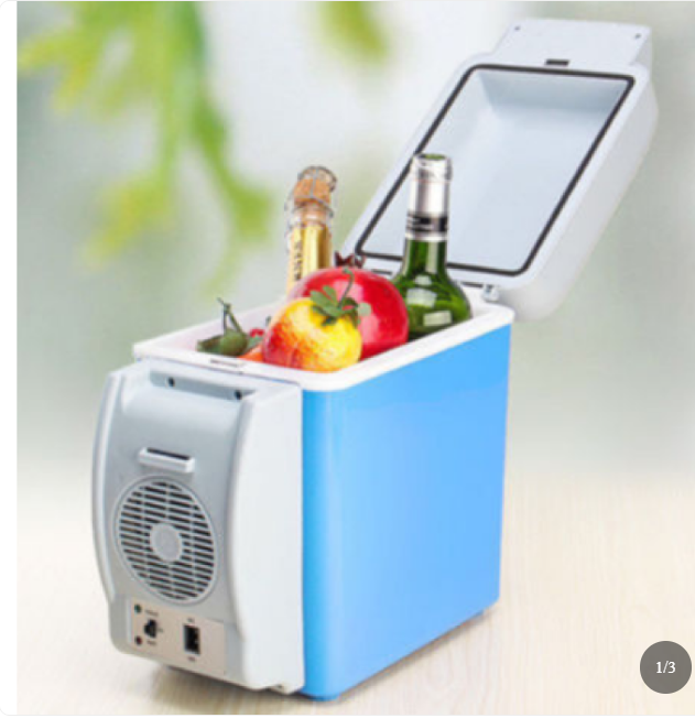 Portable 7.5L Mini Auto Fridge Car Refrigerator Multi-Function Home Cooler
