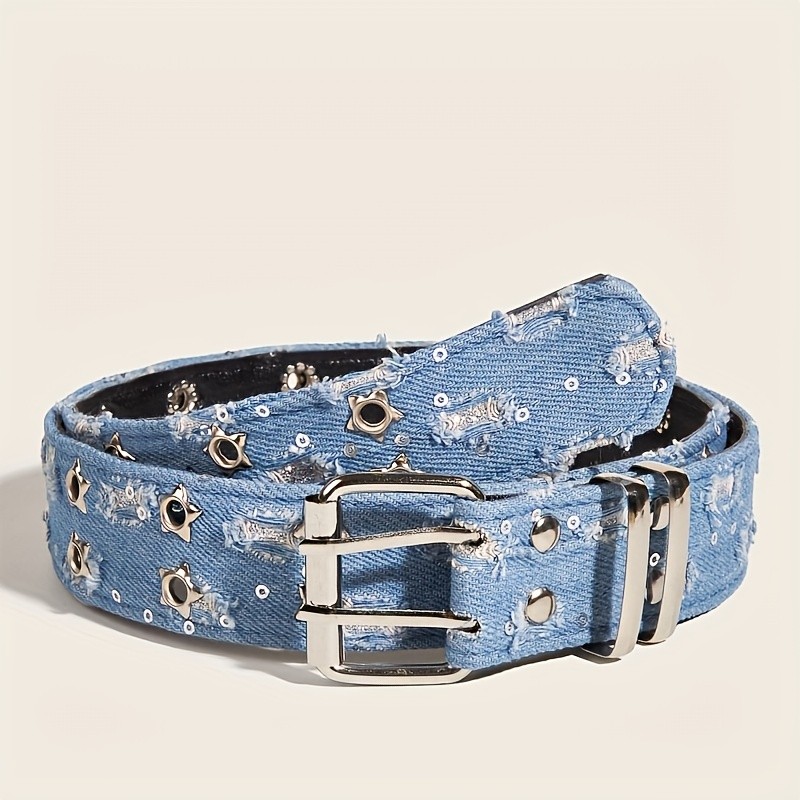 LJSQ Punk-Style Star Double-Breasted Belt