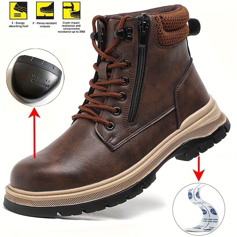 AMAWEI Heavy-Duty Industrial Work Boots
