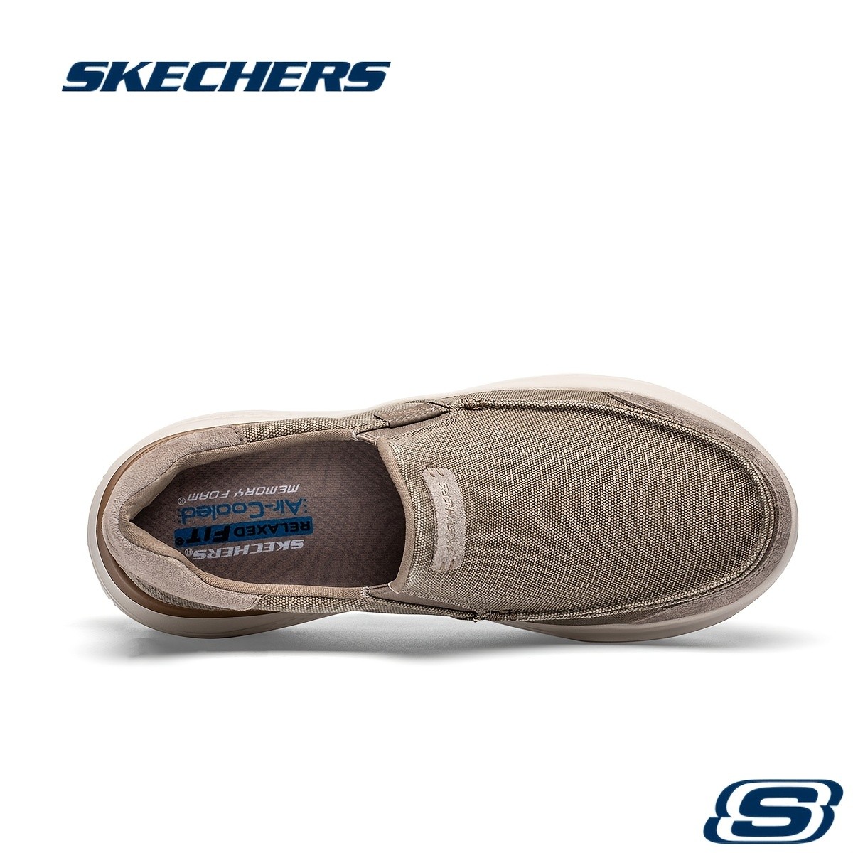 SKECHERS Men's Slip-On Sneakers with Memory Foam Cushioning