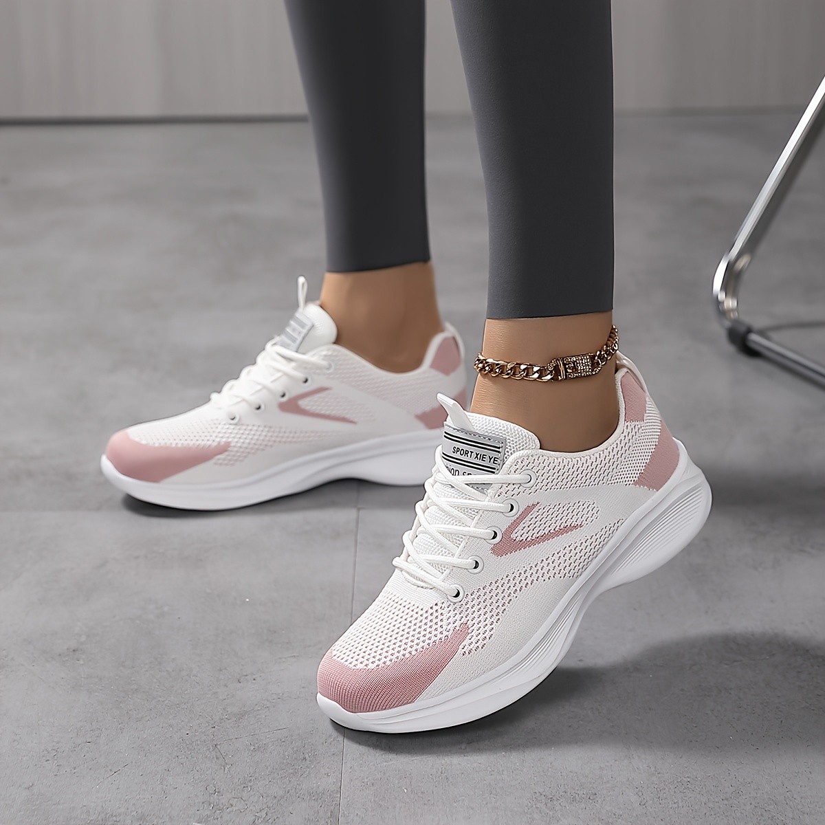 SOSENFER Women's Breathable Mesh Casual Sneakers