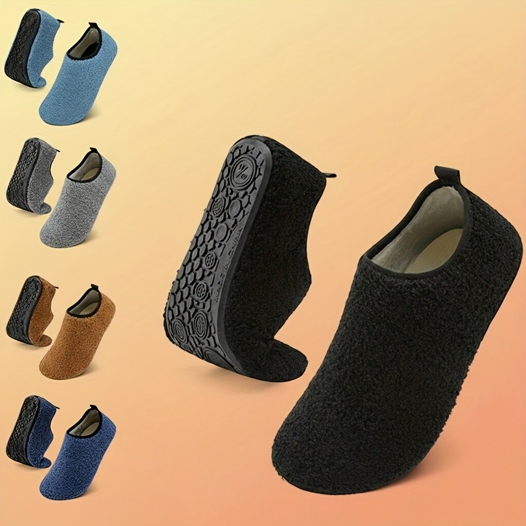 LEISFIT Men's & Women's Slip-On House Shoes