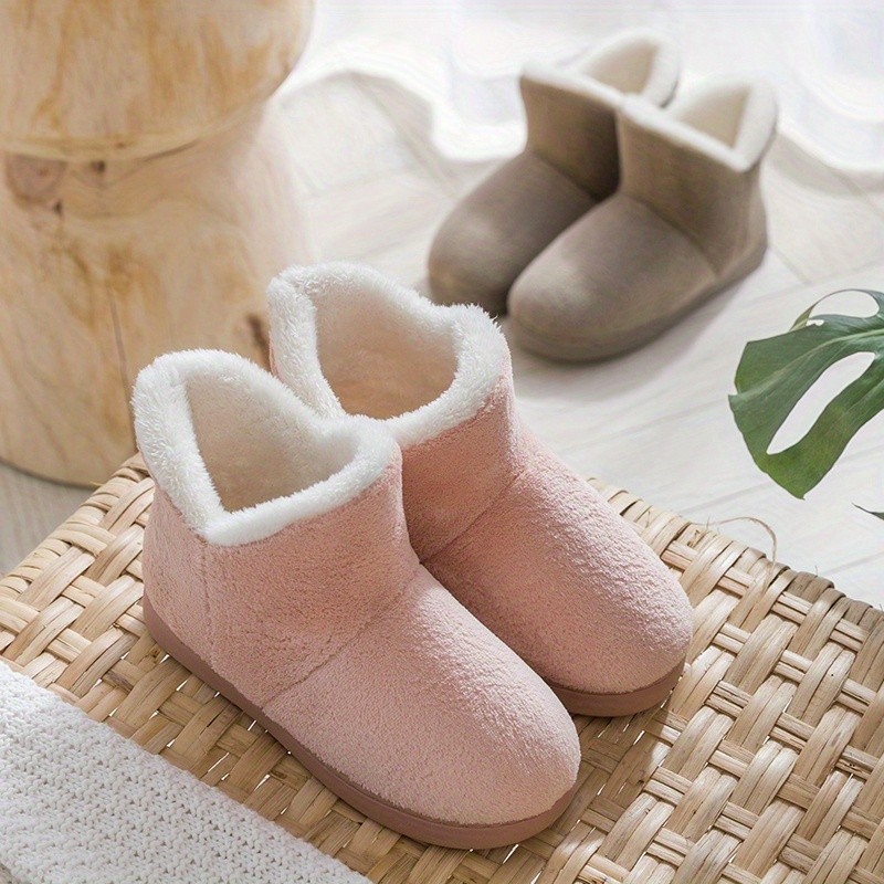 Jieliya Solid Color Minimalist Snow Boots