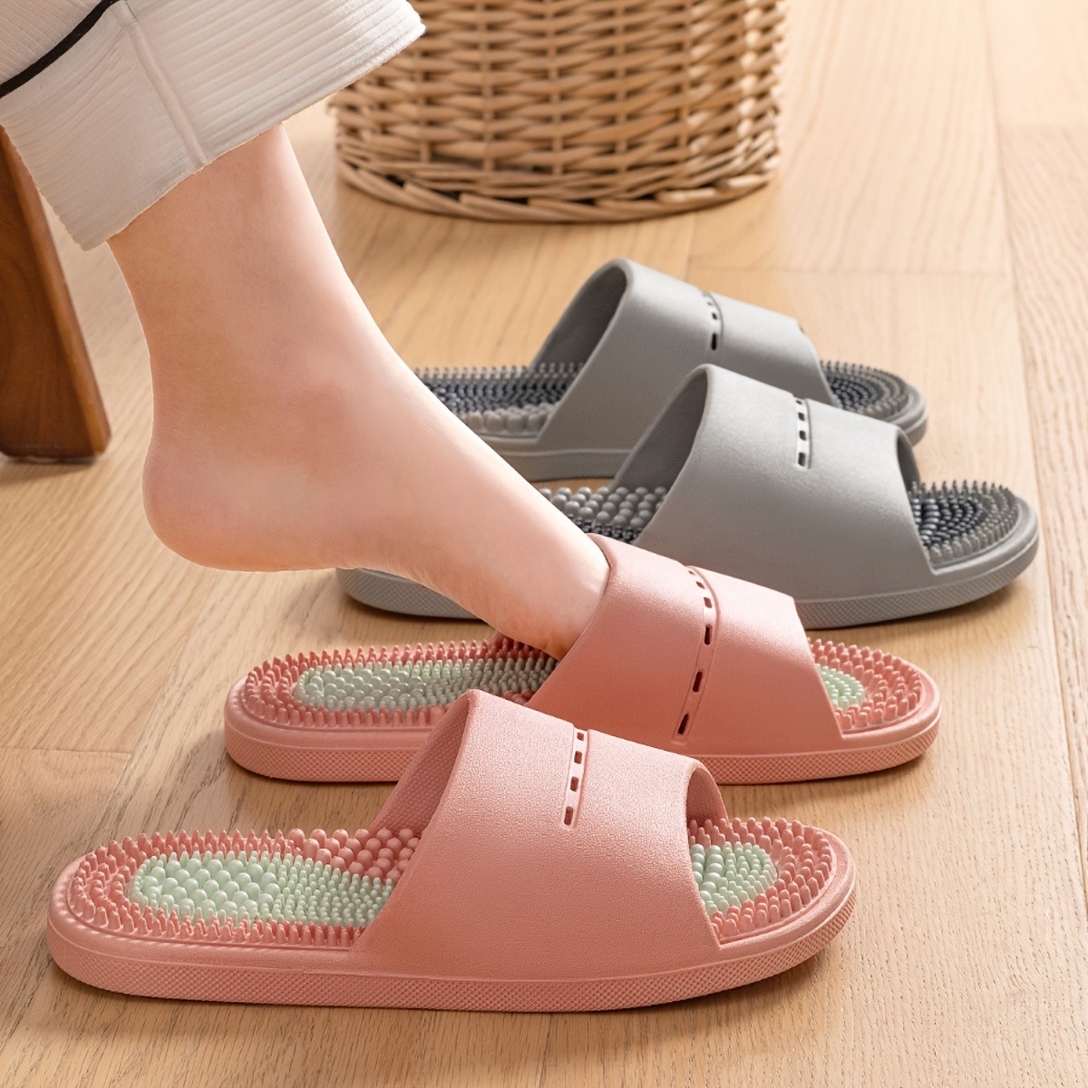 Jieliya Colorful Indoor and Outdoor Creative Slippers