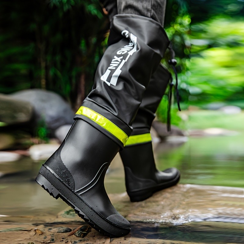 DTLCPX Men’s Waterproof High-Top Rain Boots