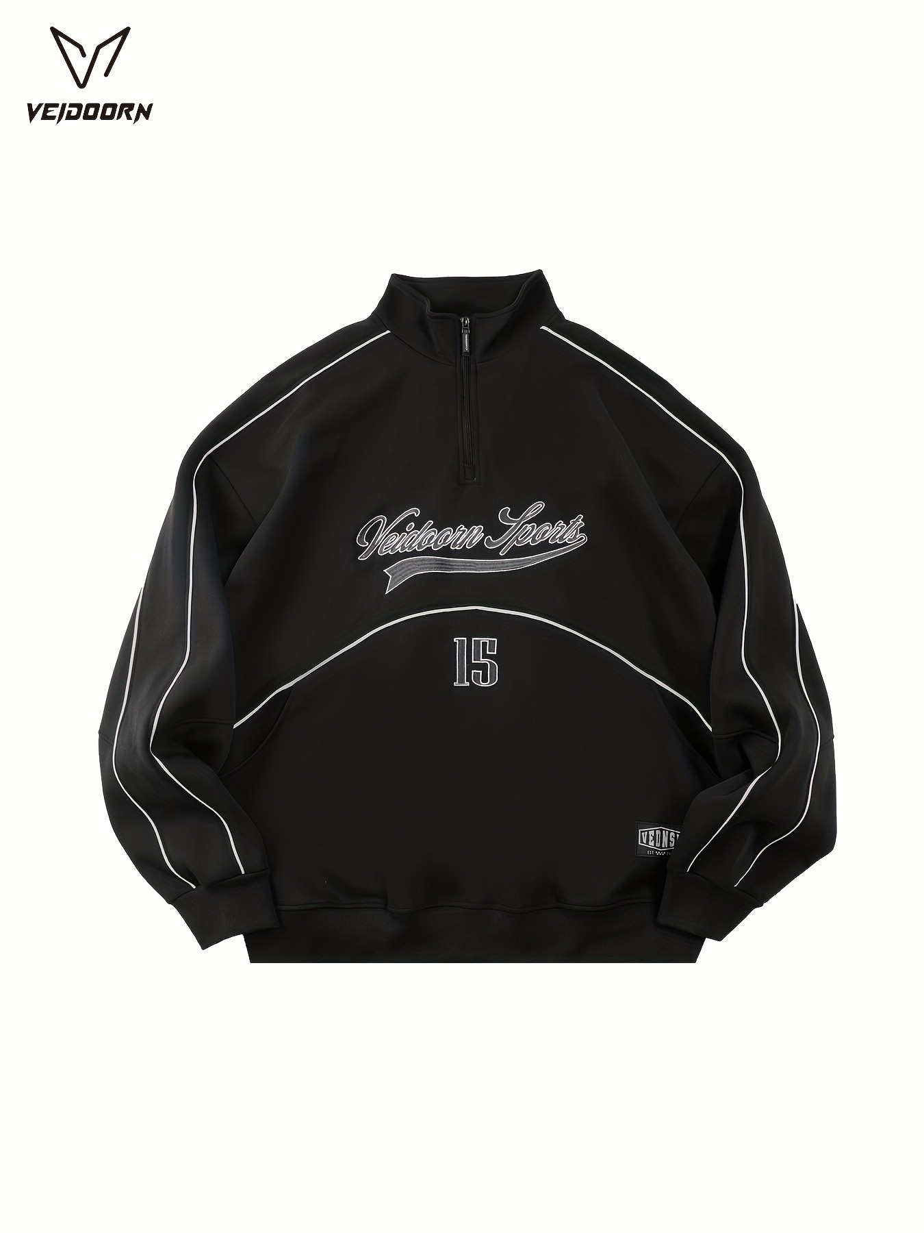 VEIDOORN Men’s Long Sleeve Crew Neck Sweatshirt