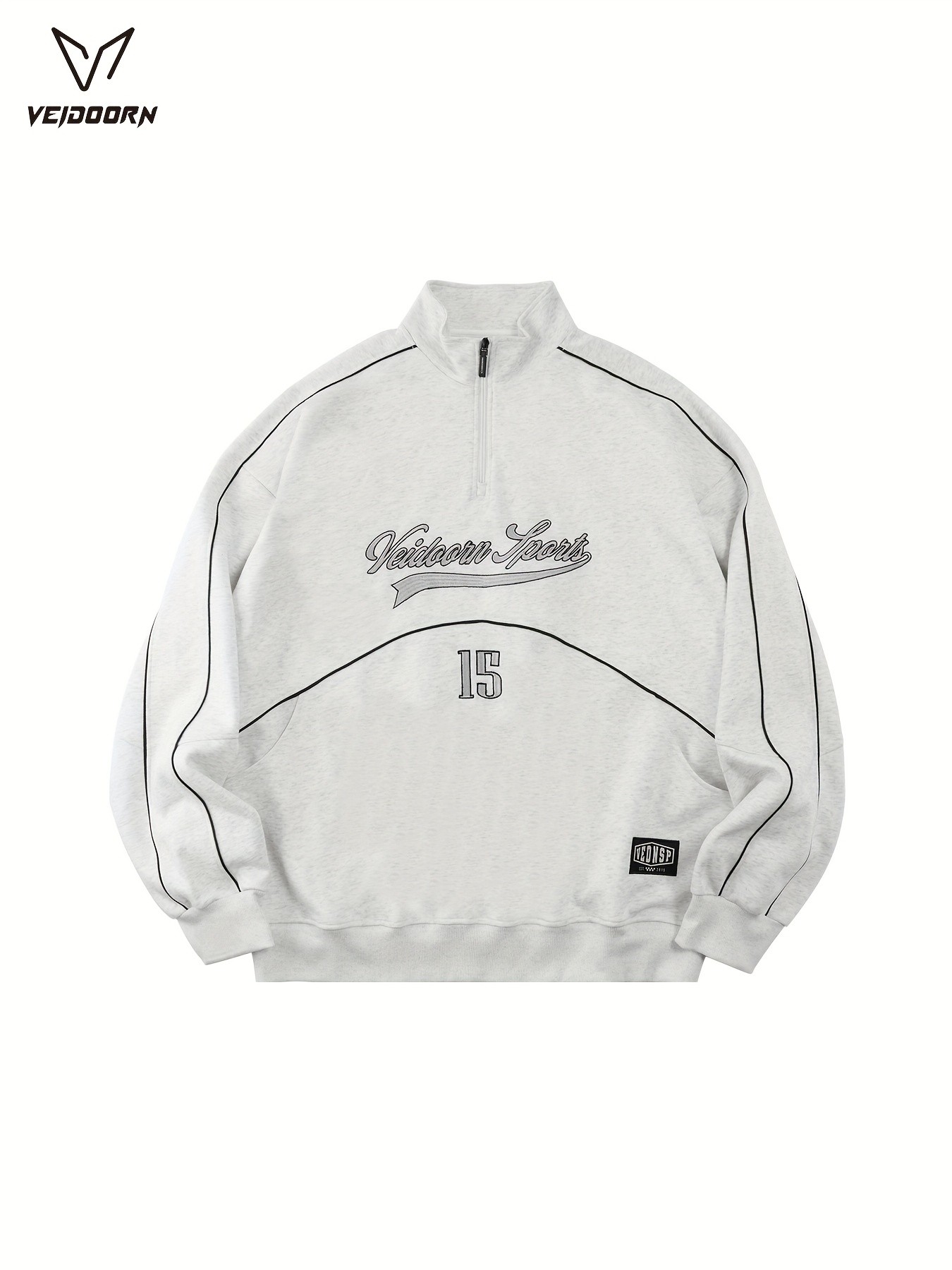 VEIDOORN Men’s Long Sleeve Crew Neck Sweatshirt