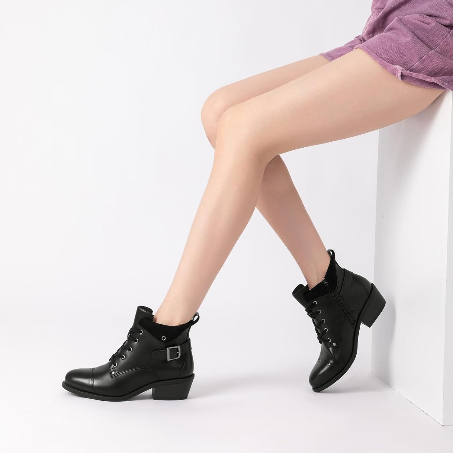 ATHLEFIT Women’s Short Ankle Boots