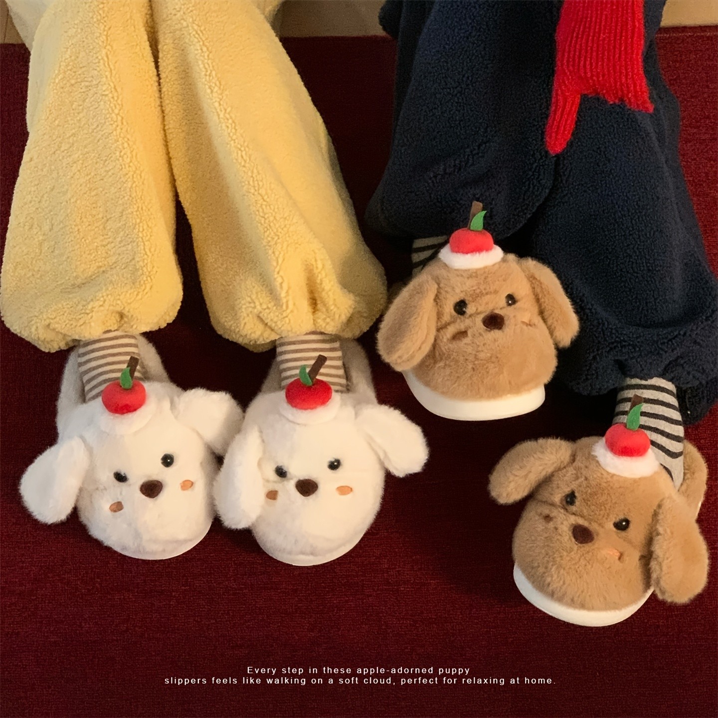 XIXITIAO Women's Non-Slip Winter Slippers