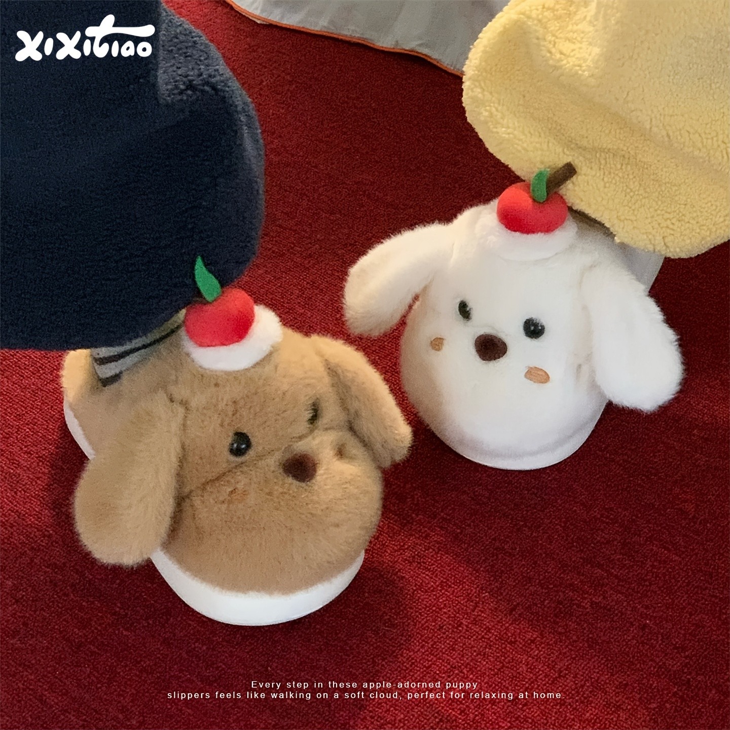 XIXITIAO Women's Non-Slip Winter Slippers