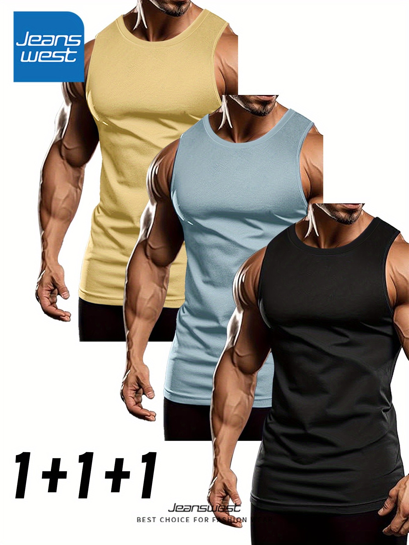 Jeanswest Men’s Pure Tank Tops