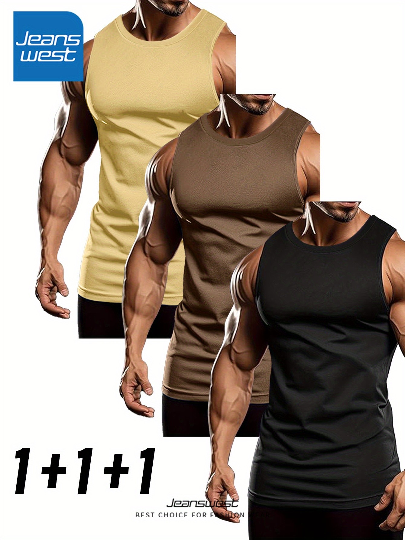 Jeanswest Men’s Pure Tank Tops