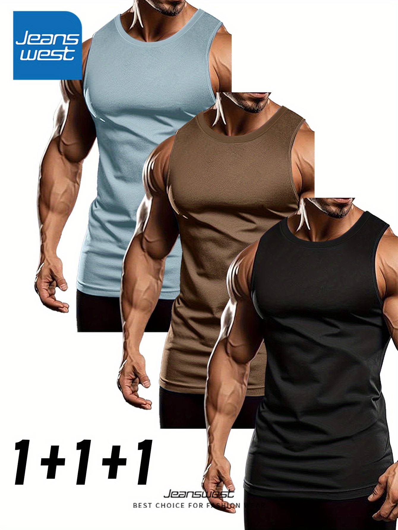 Jeanswest Men’s Pure Tank Tops