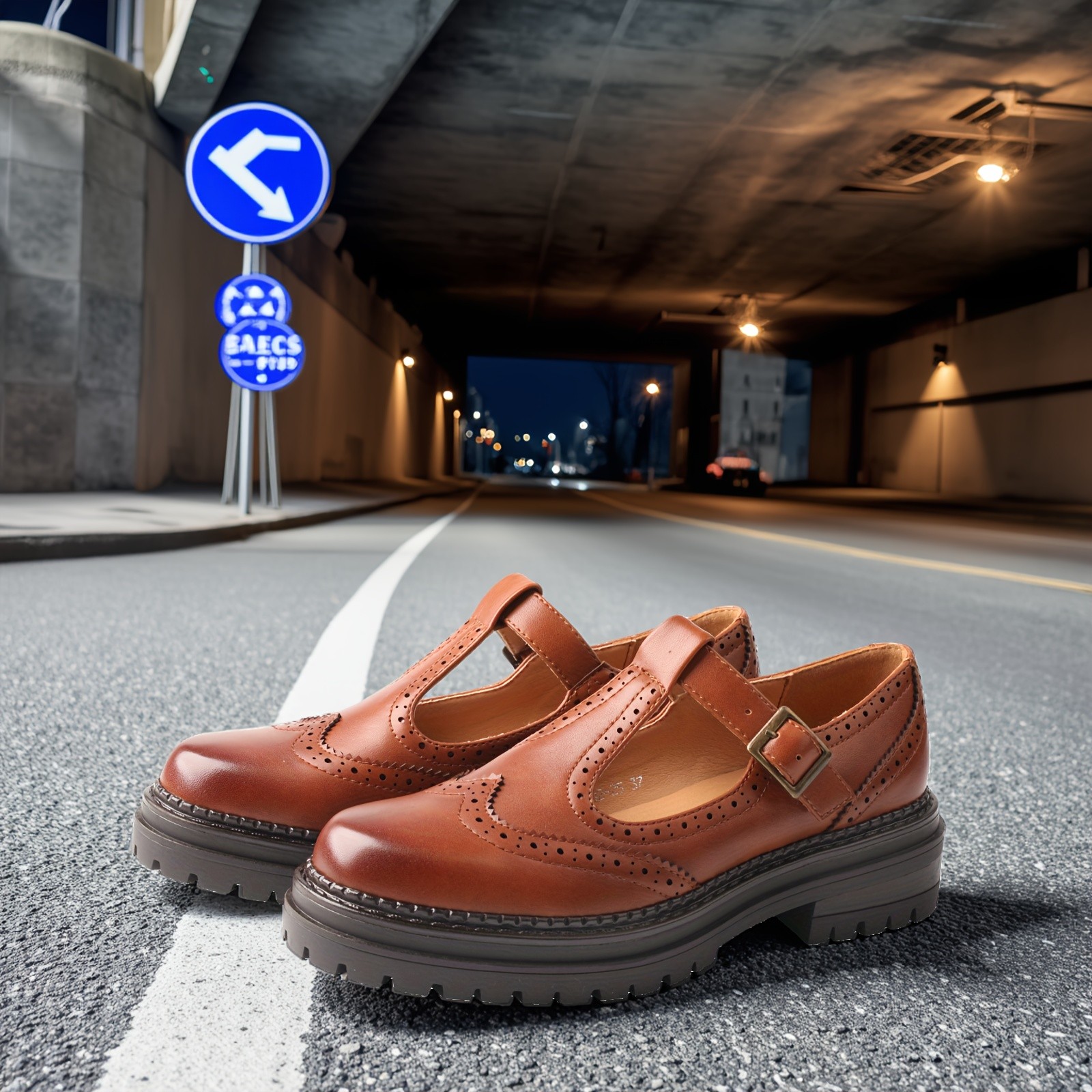 TMA EYES Brogue-Style Women’s Shoes