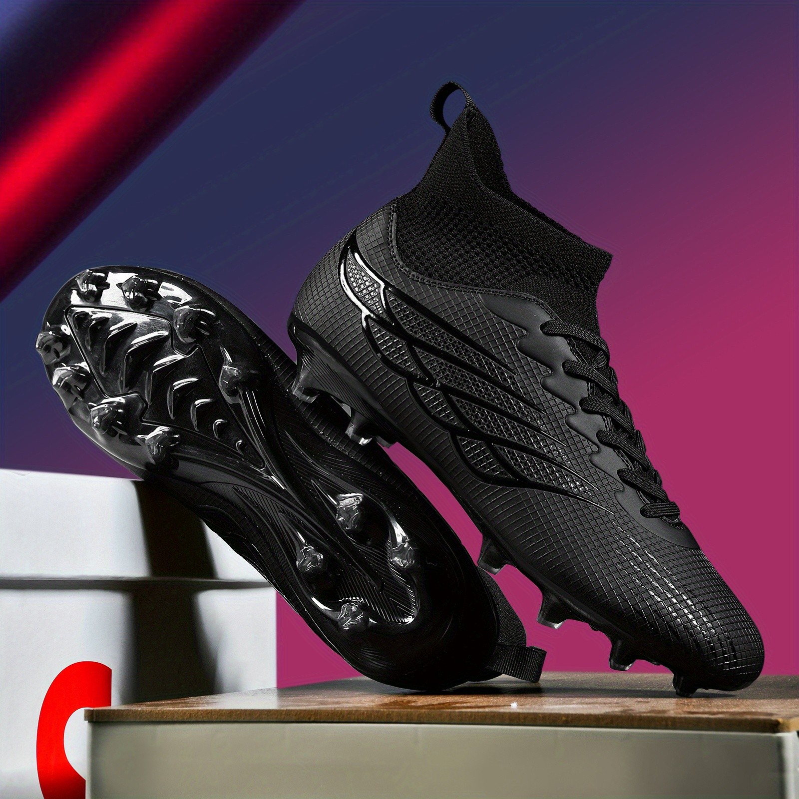 WEJIESS Men’s Premium Seamless Upper Soccer Cleats